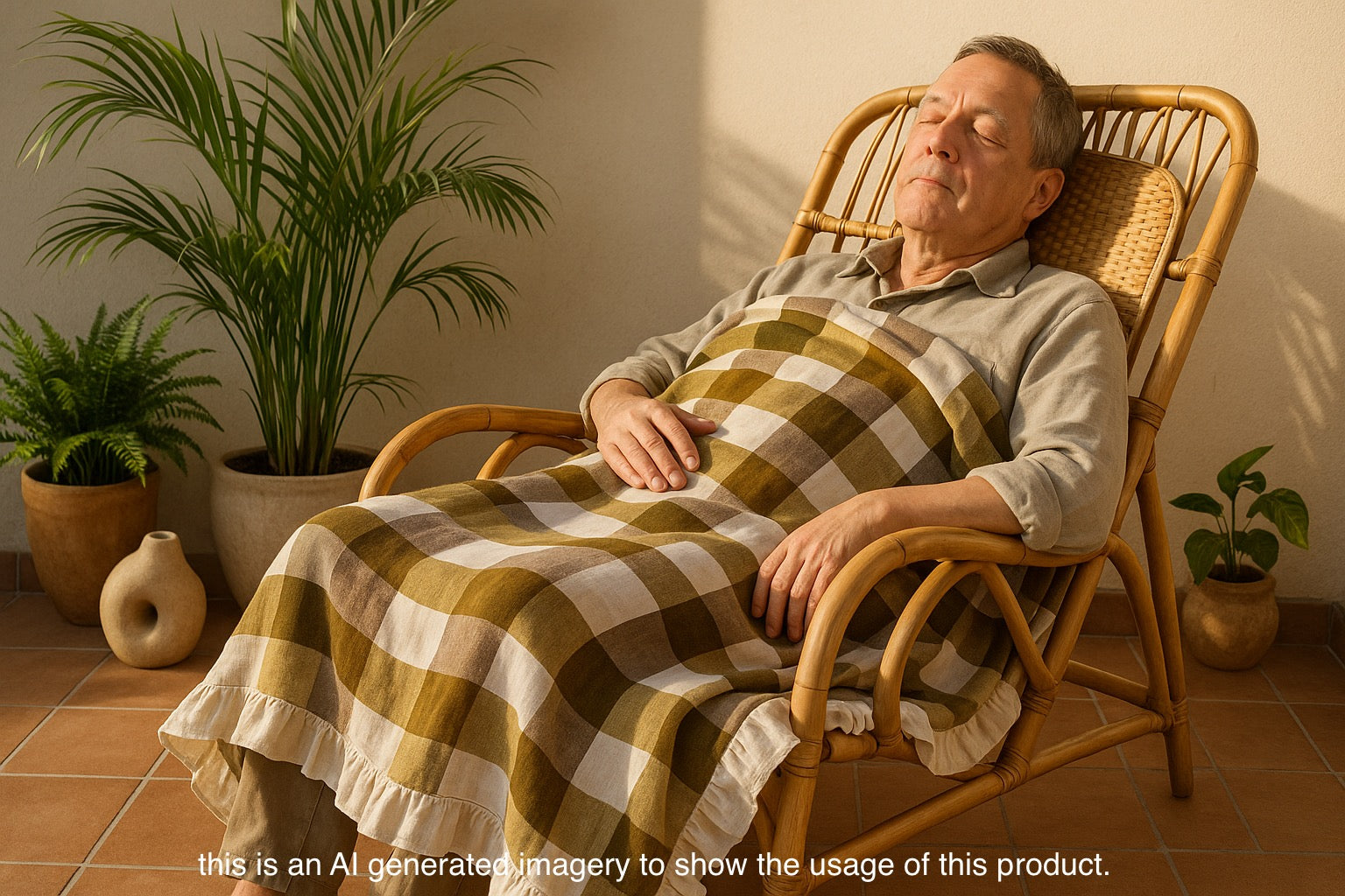 linen throws & blankets