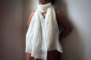 pure linen women scarf