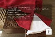 linen throws & blankets