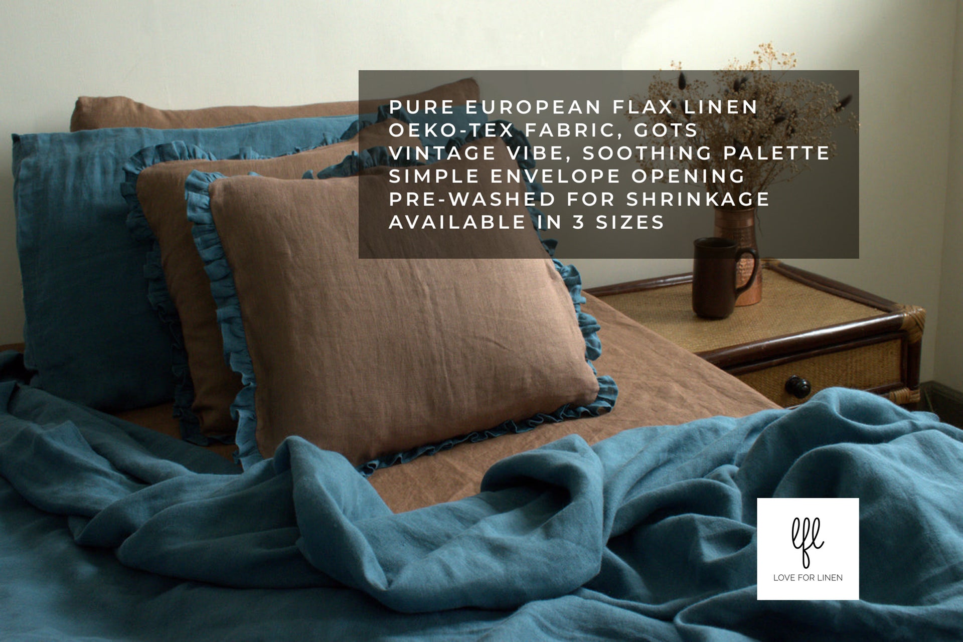 pure linen pillow cases