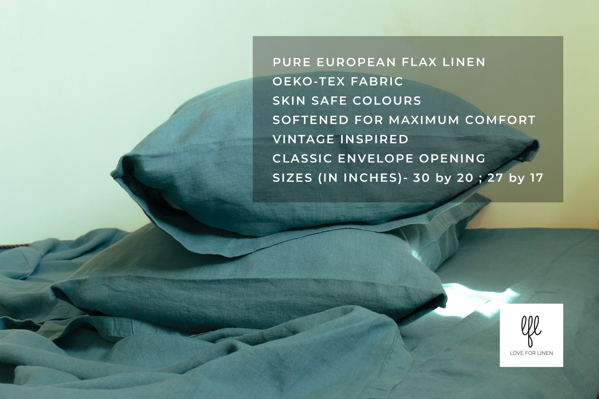 pure linen pillow cases