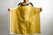 linen kitchen apron