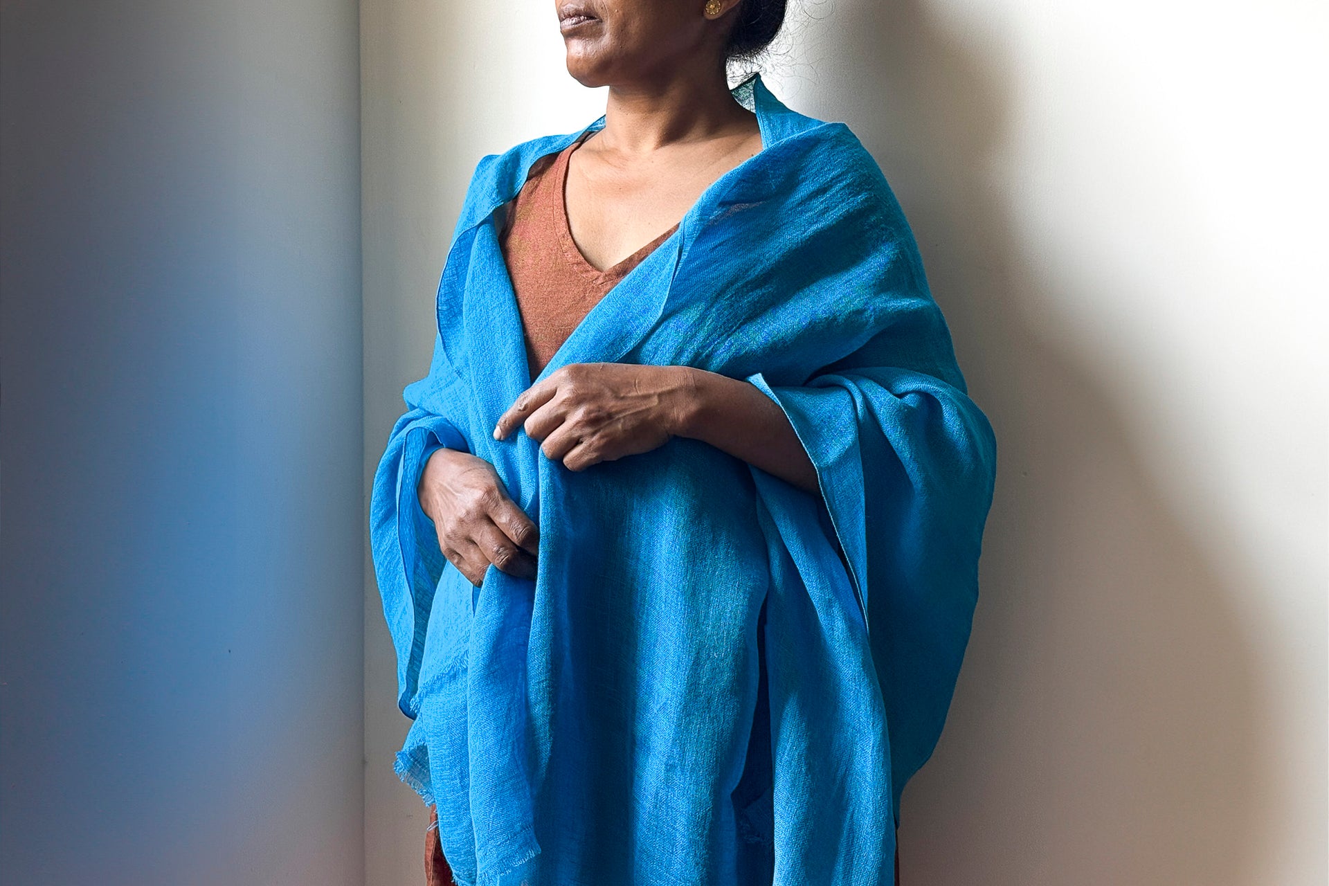 pure linen women scarf