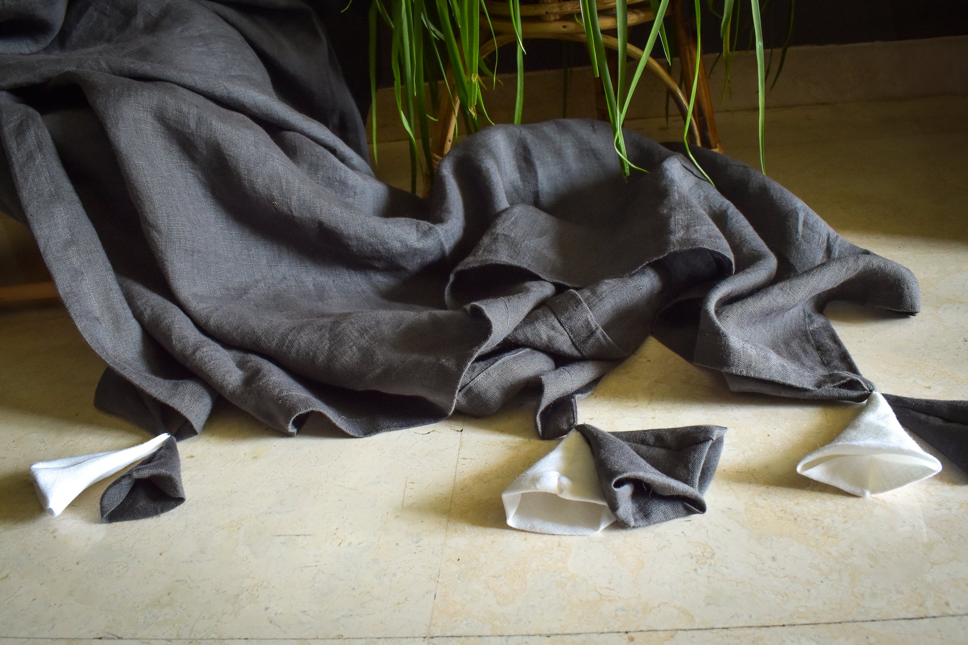 linen blanket throws