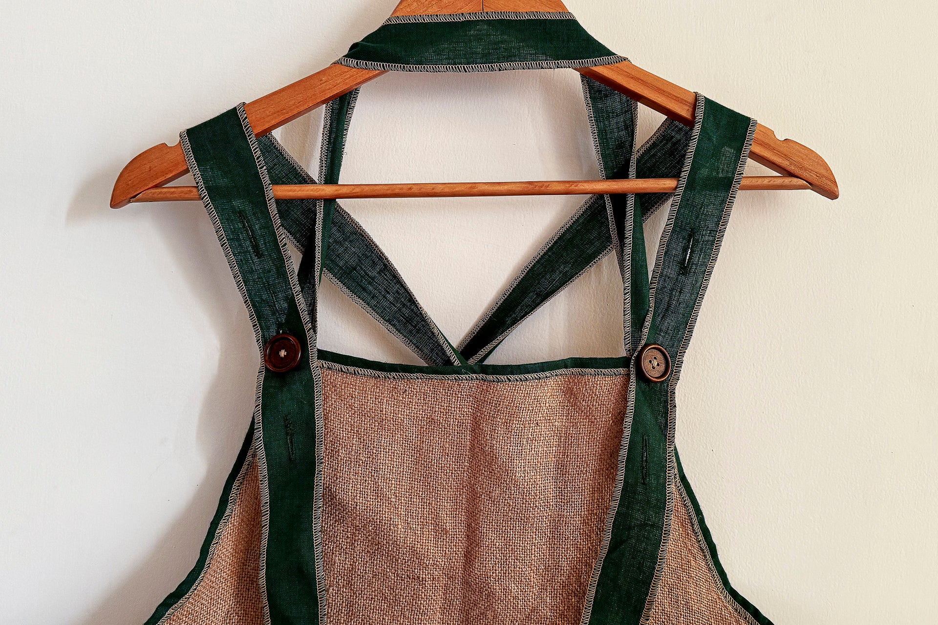 linen kitchen apron