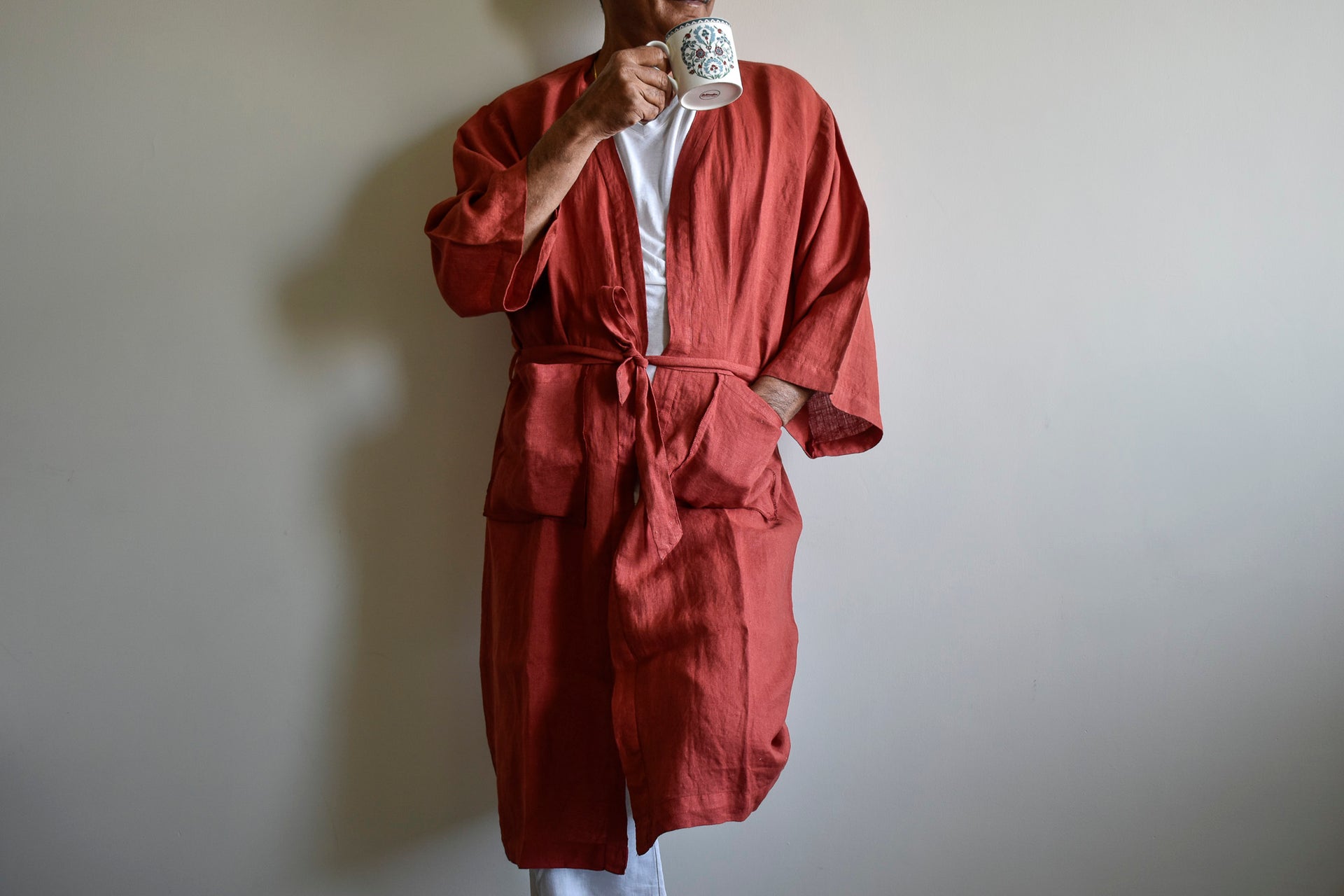 Pure linen nightwear