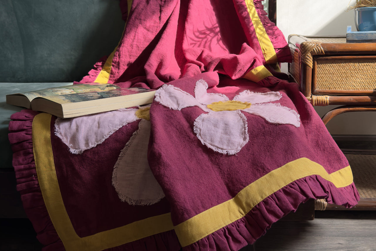 linen blanket throws