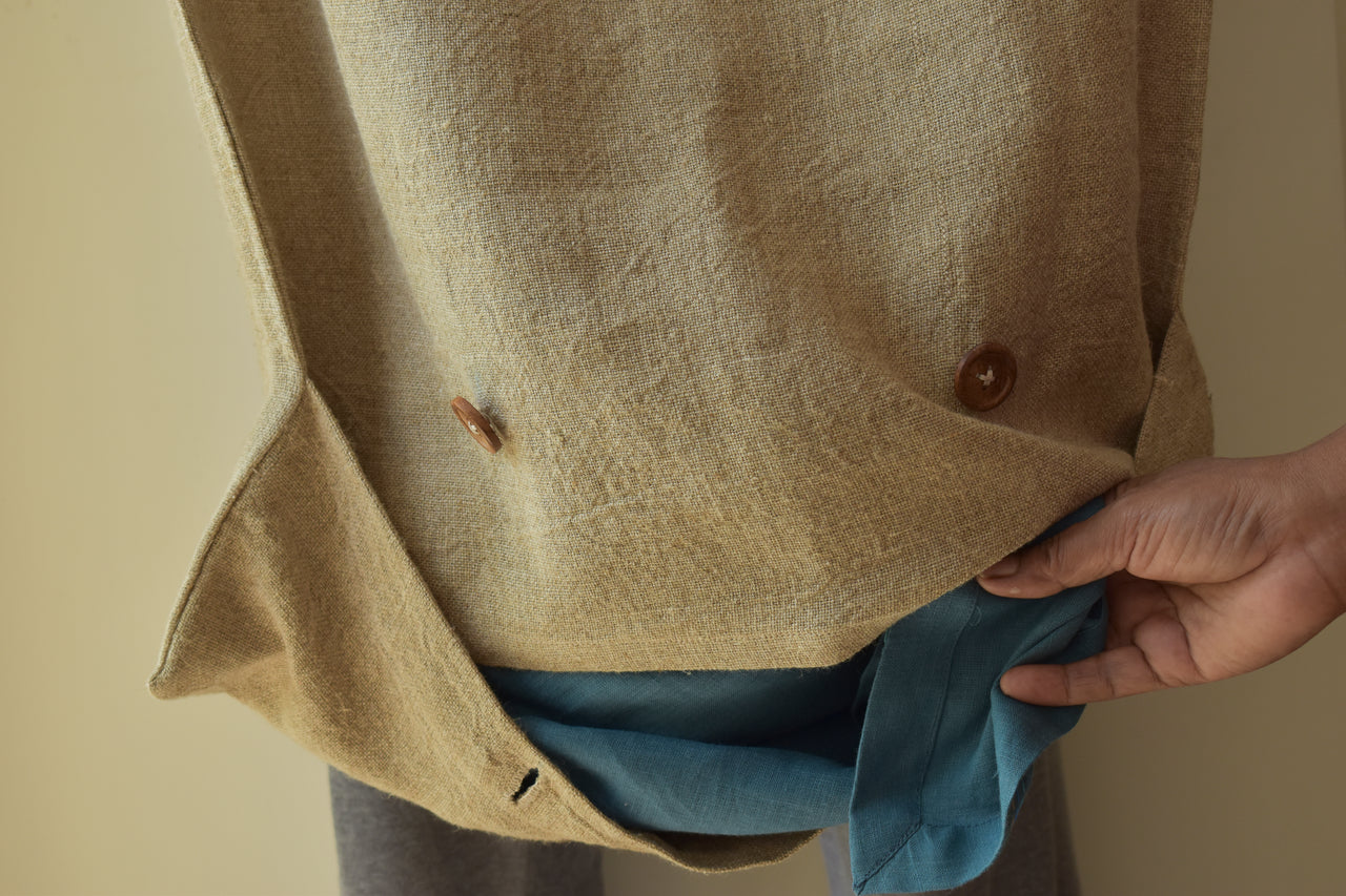 pure linen laundry bag