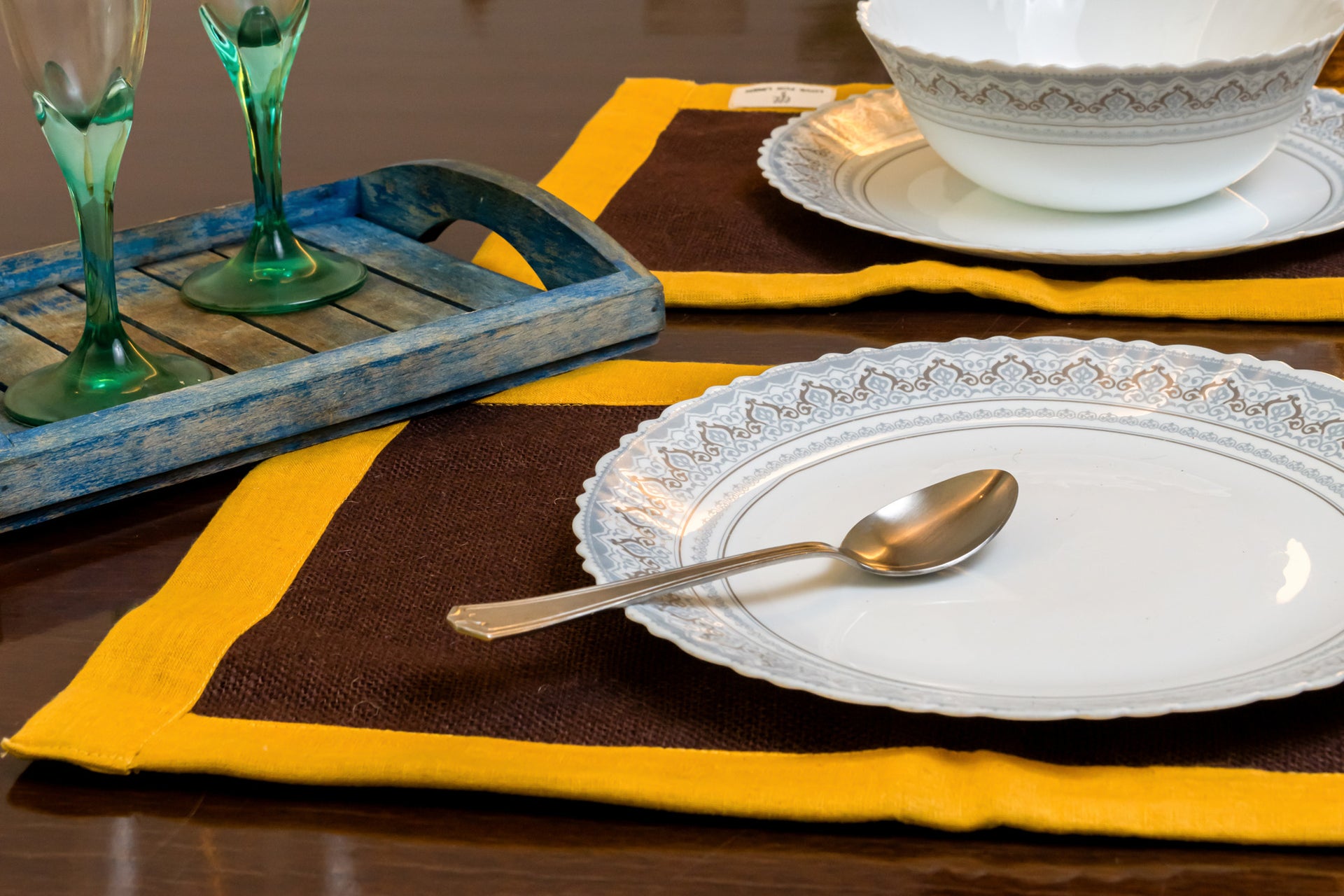 linen dining table placemats