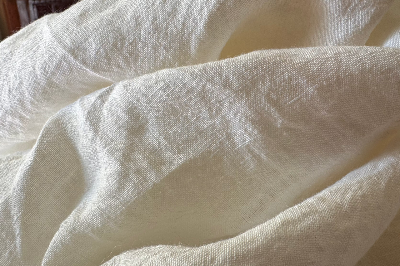 LINEN SHEET - IVORY WHITE