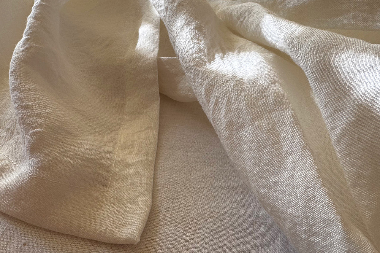 LINEN SHEET - IVORY WHITE