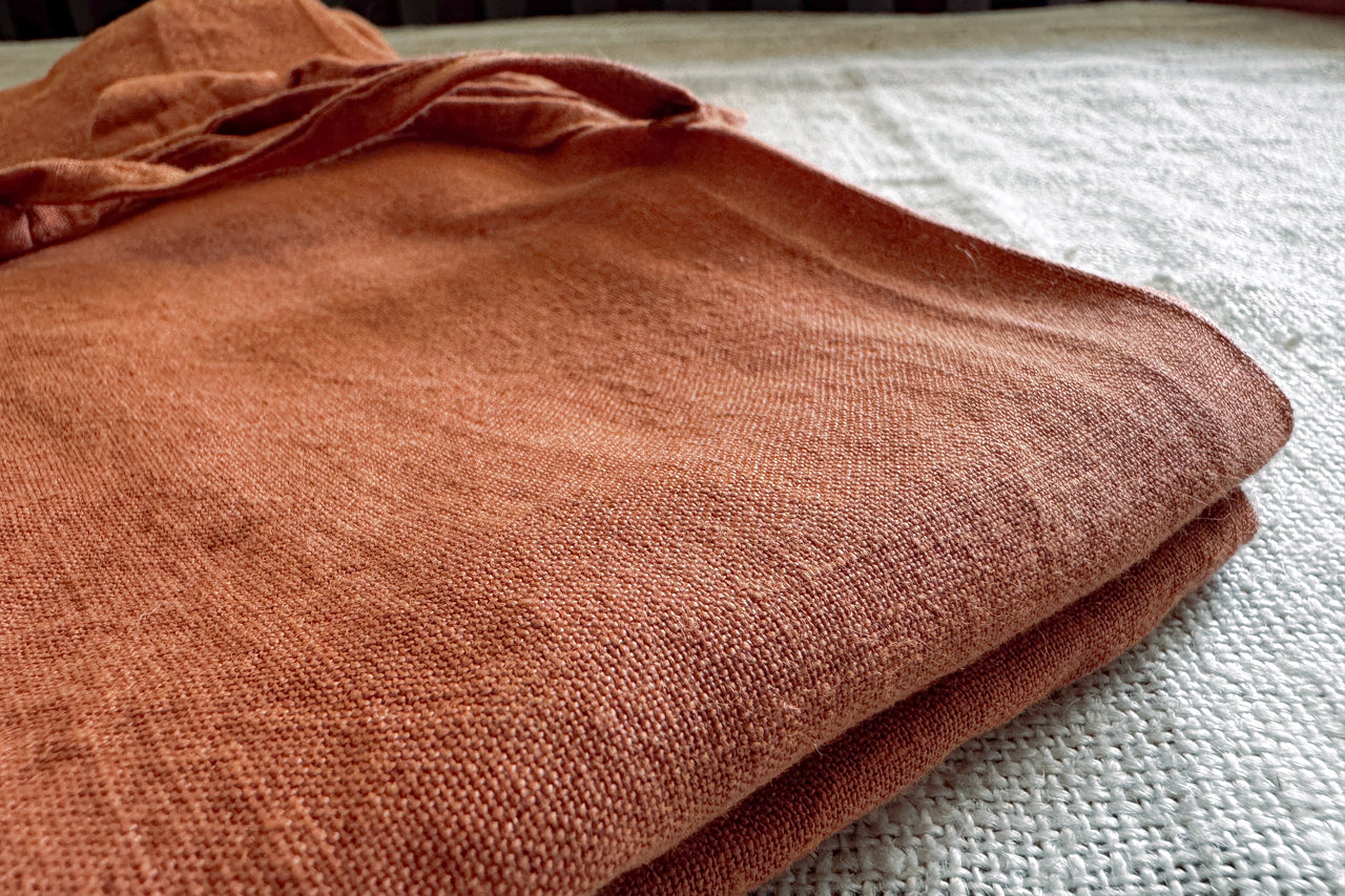 Pillow Covers Terra Brown linen cushion cover by Love For Linen