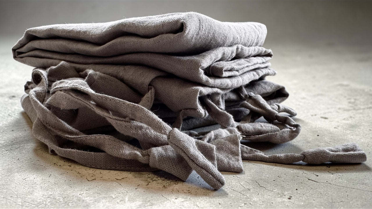 LINEN PILLOW COVERS (PAIR) - DUNE GREY