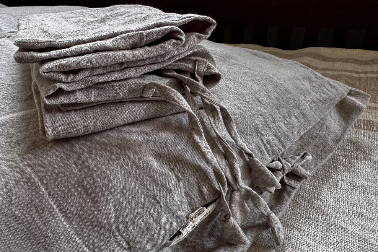 Pillow Covers Dune Grey linen cushion cover by Love For Linen