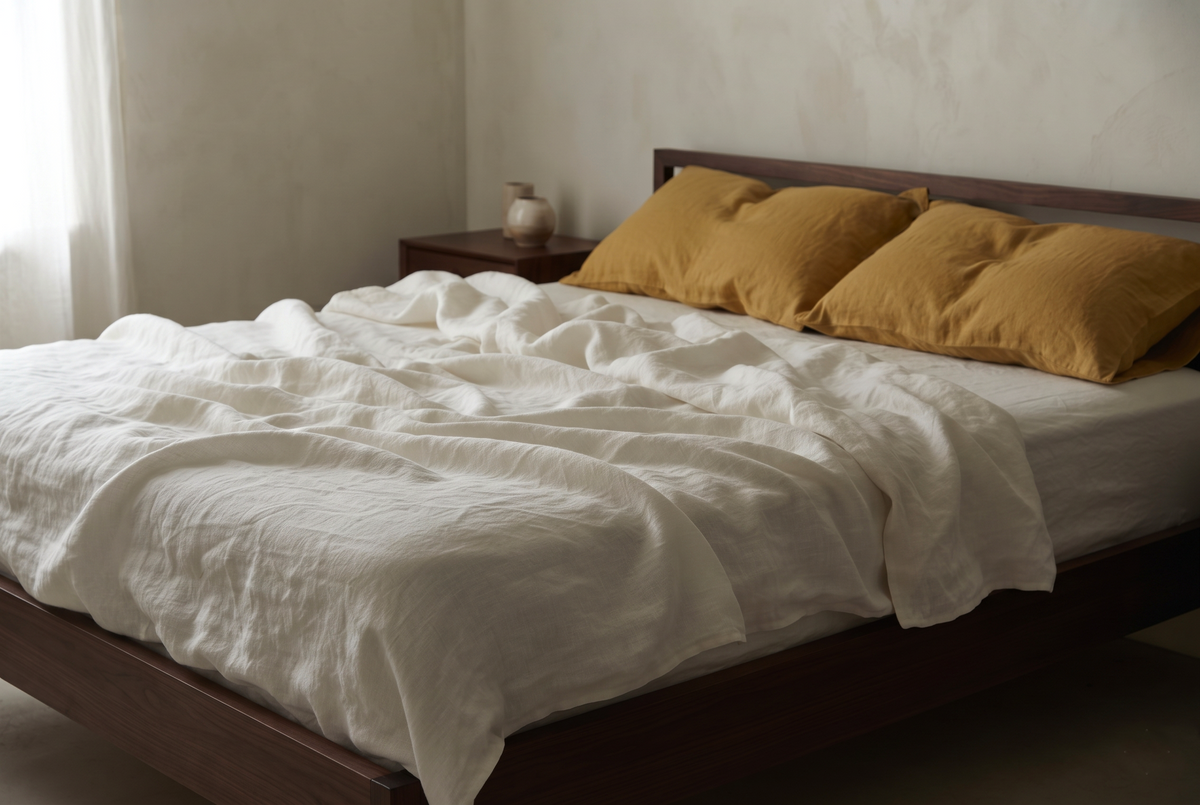 LINEN SHEET - IVORY WHITE