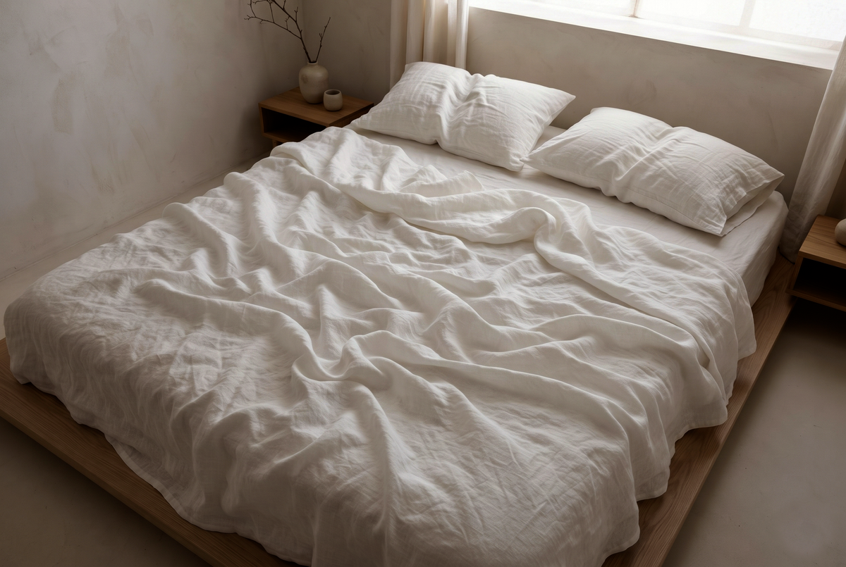 LINEN SHEET - IVORY WHITE