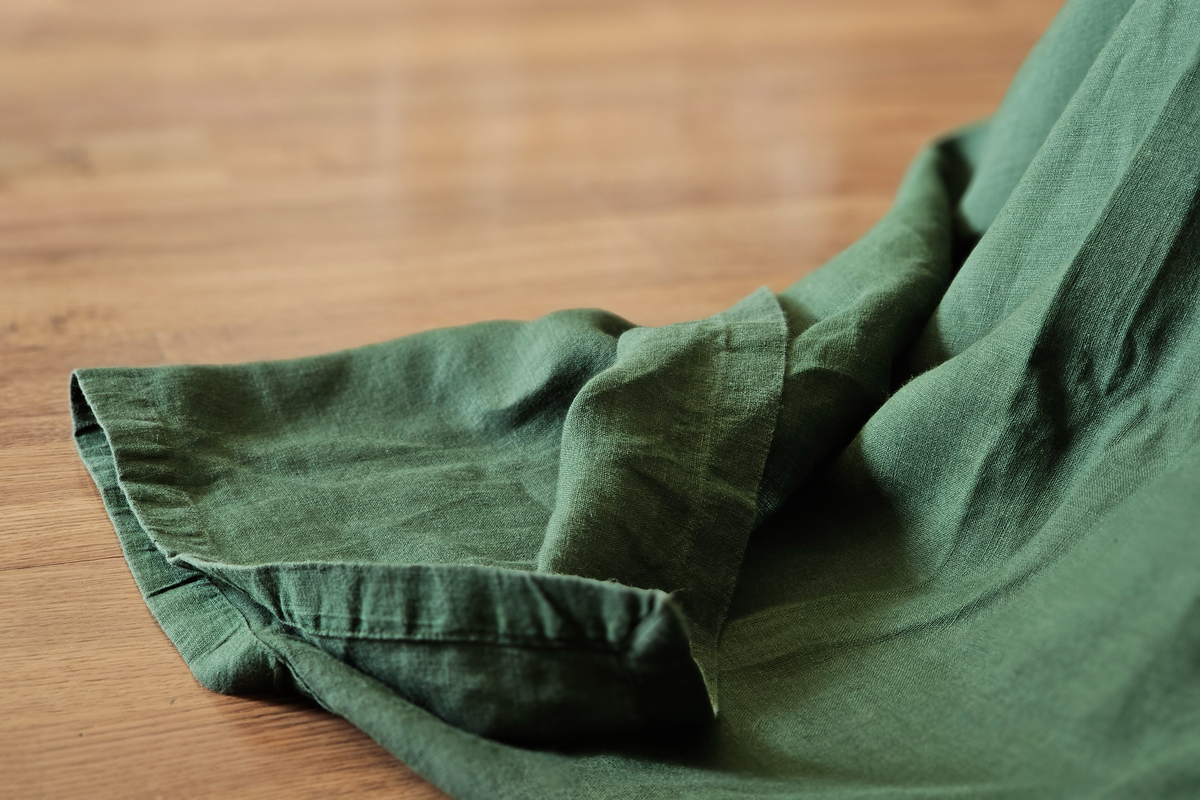 LINEN SHEET - CYPRUS GREEN