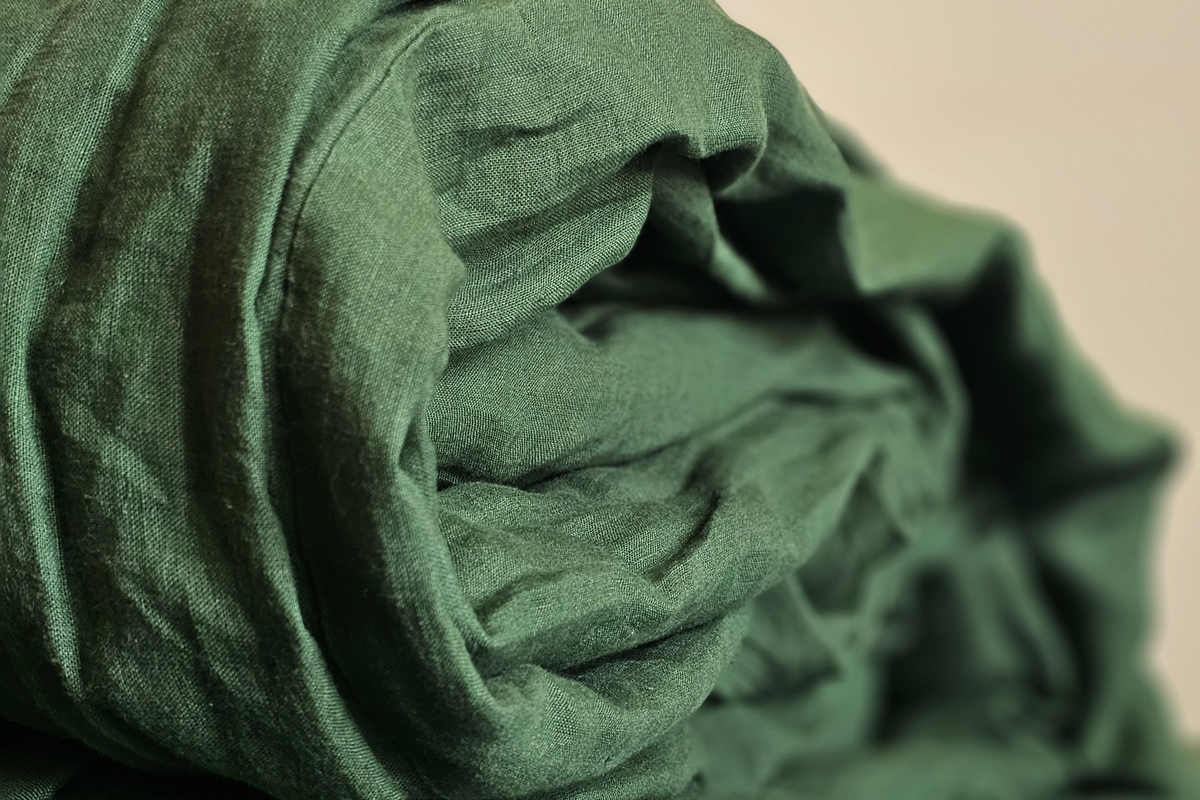 LINEN DUVET COVER - CYPRUS GREEN