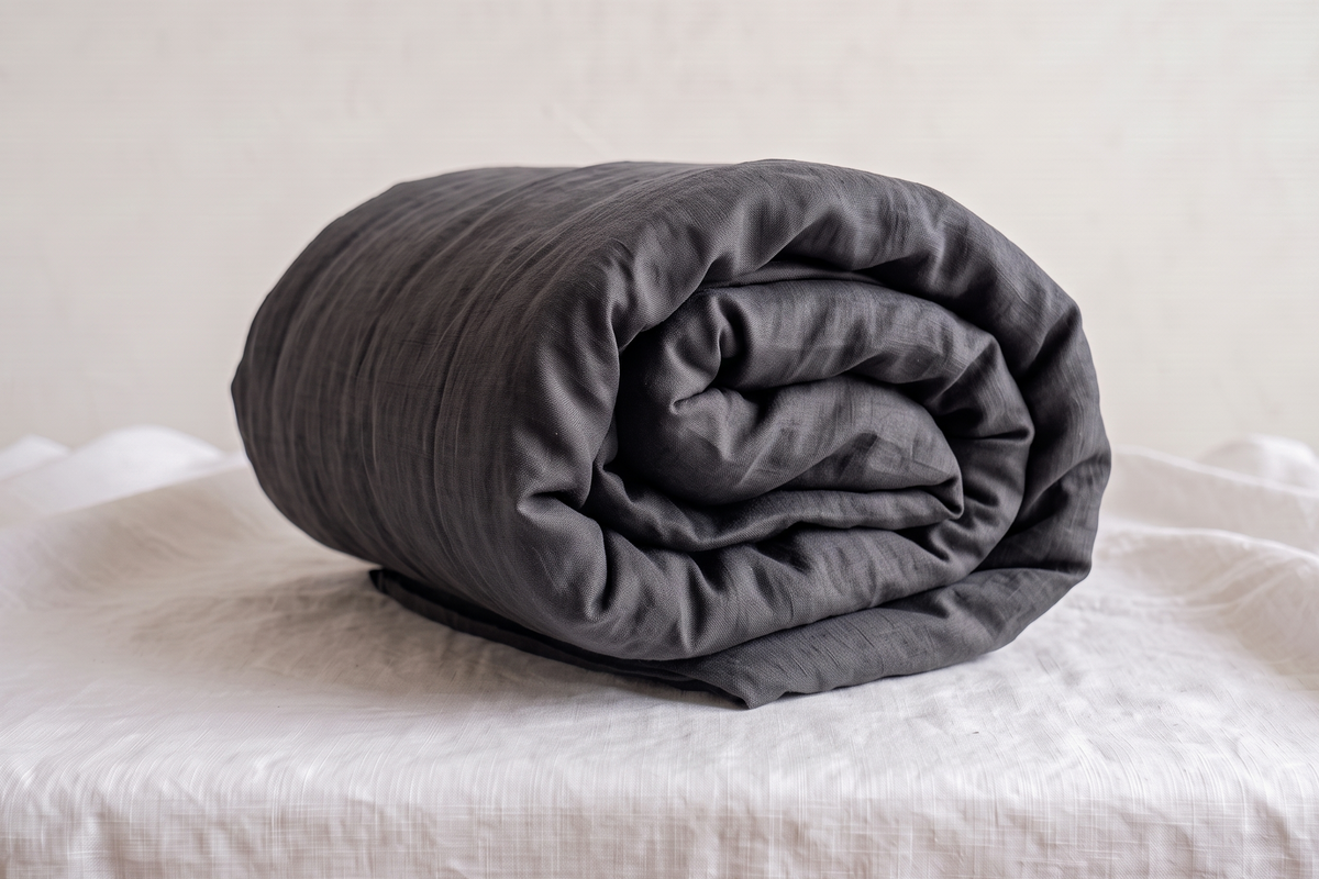 LINEN DUVET COVER - SLATE GRAY