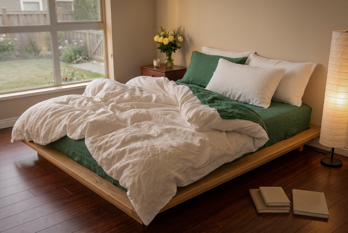 LINEN DUVET COVER - IVORY WHITE