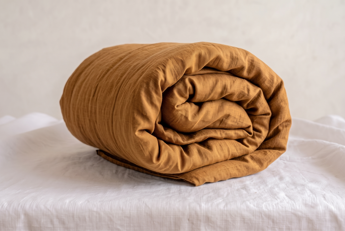 LINEN DUVET COVER - JAISALMER GOLD