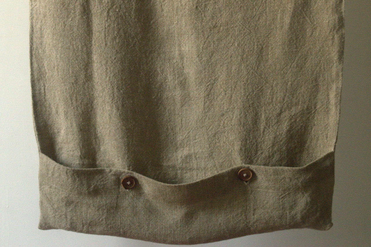 ECRU LINEN HANGING LAUNDRY BAG