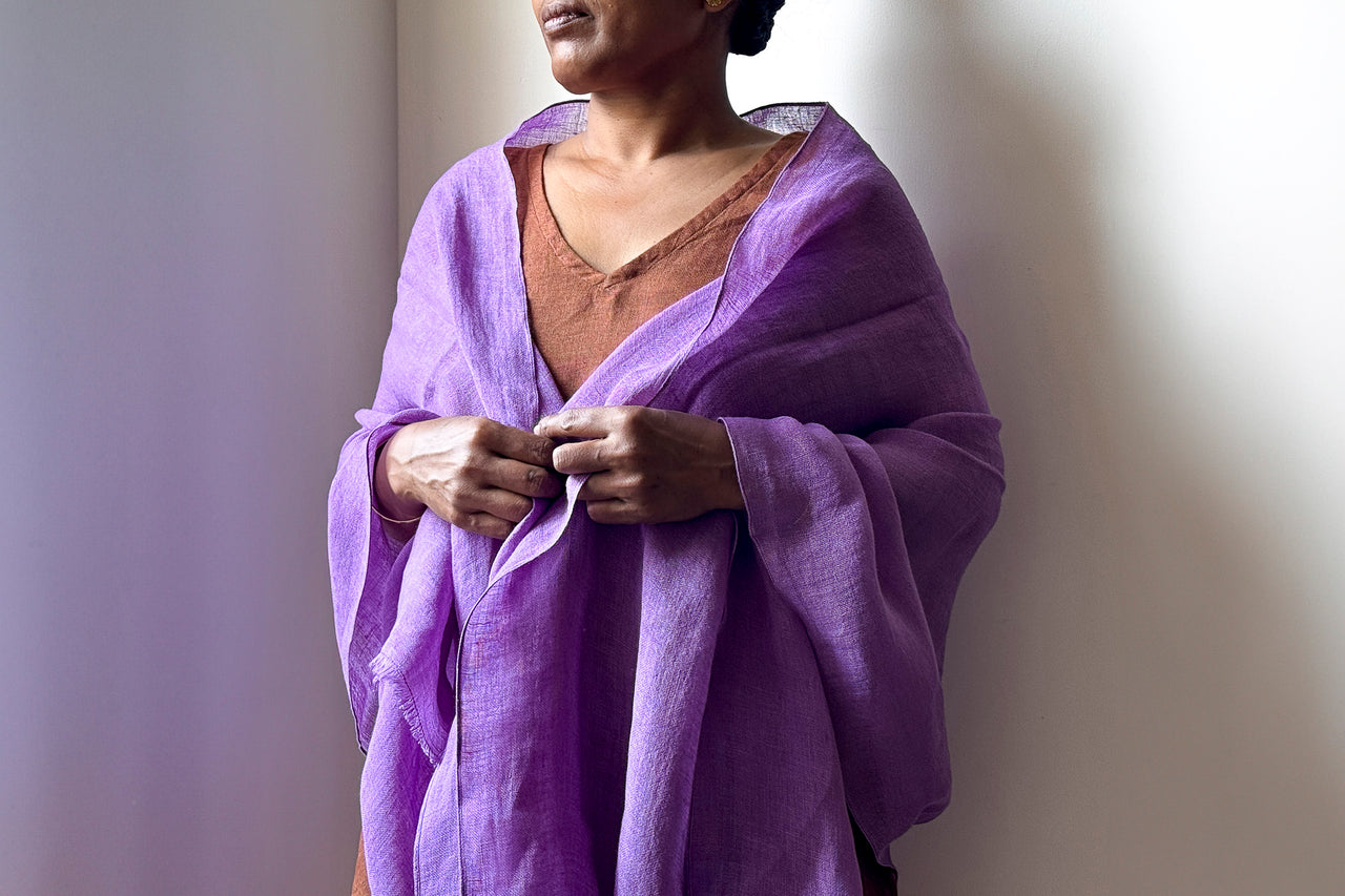 pure linen women scarf