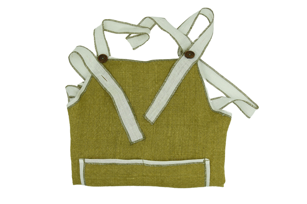 linen kitchen apron