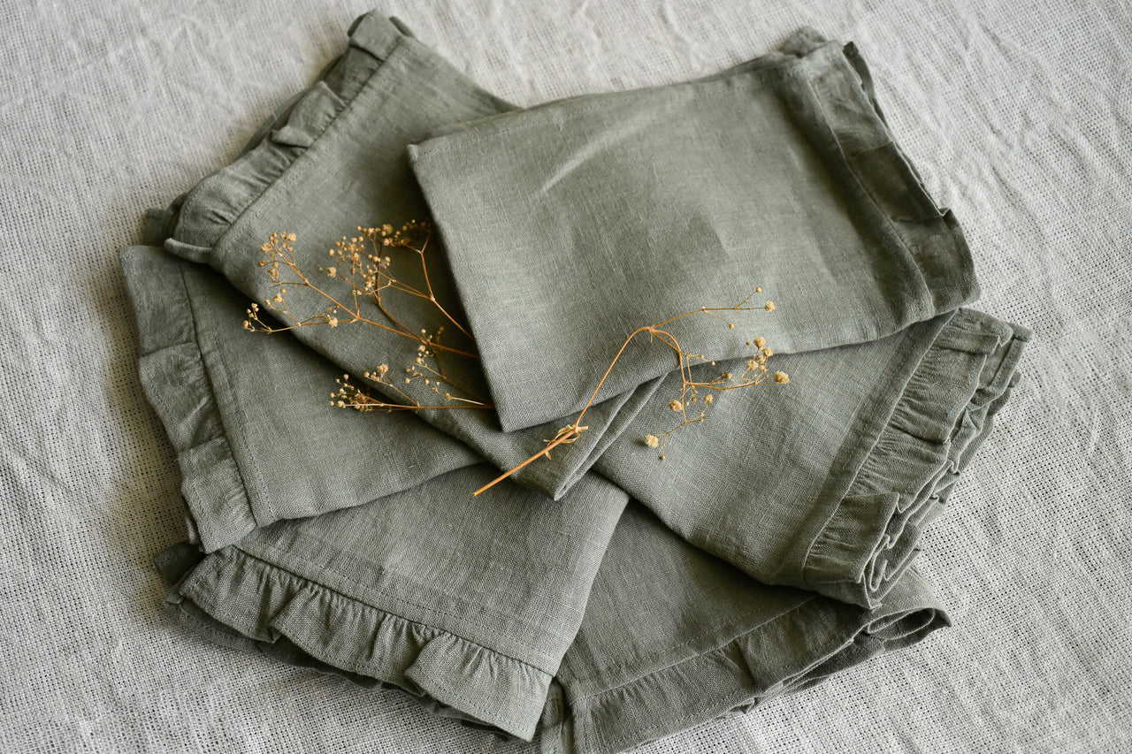 linen dining table placemats