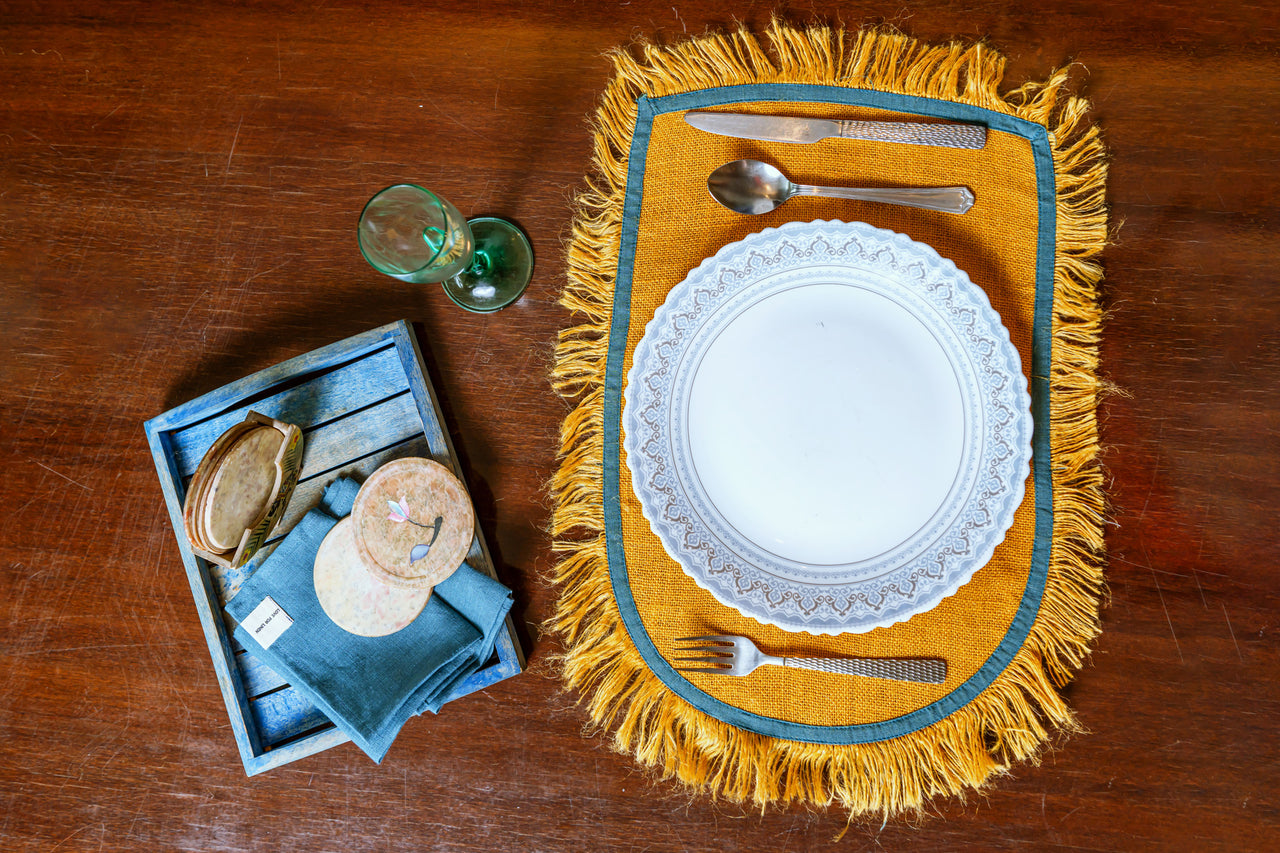 linen dining table placemats