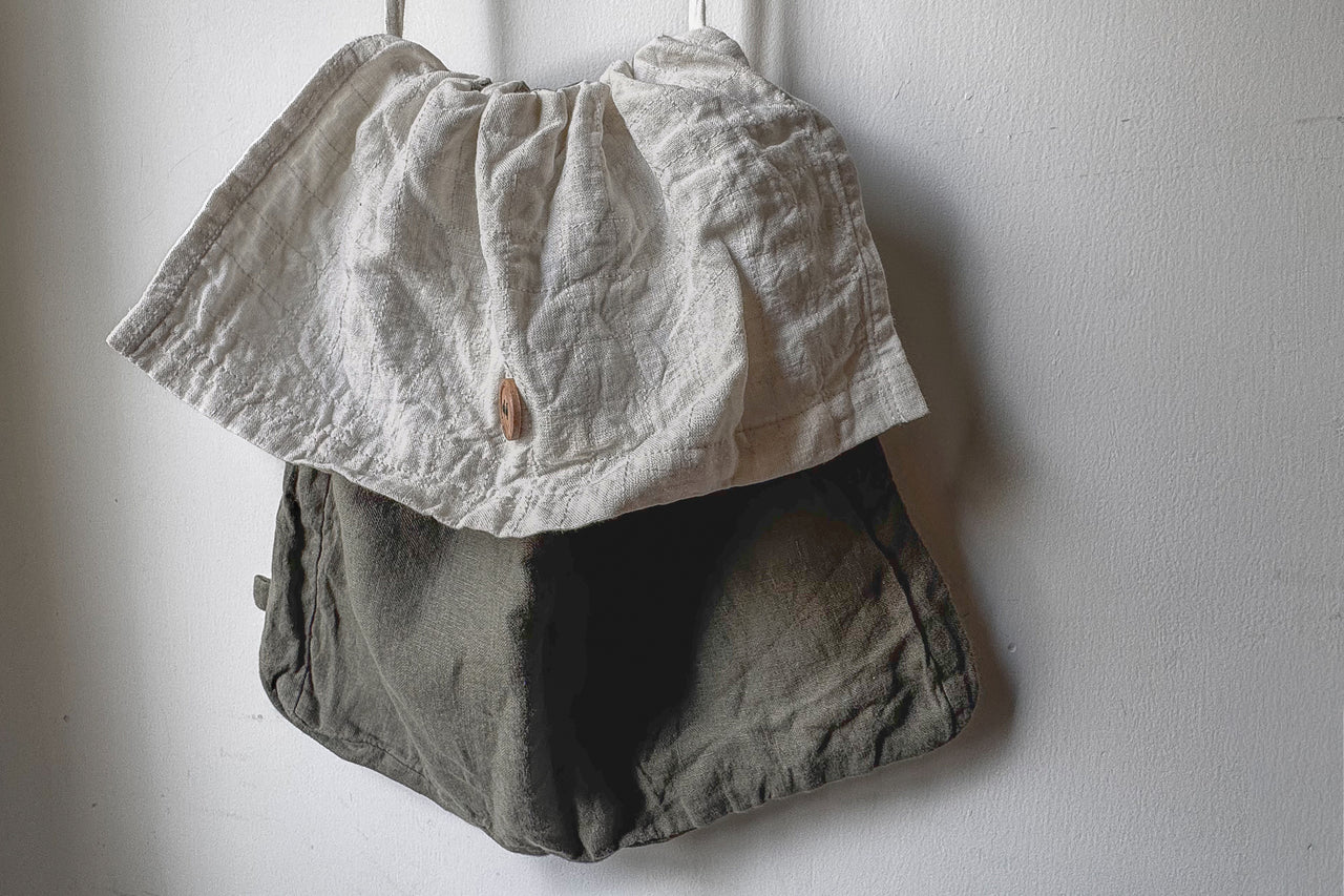 Backpack – Quilted Flap by Love For Linen