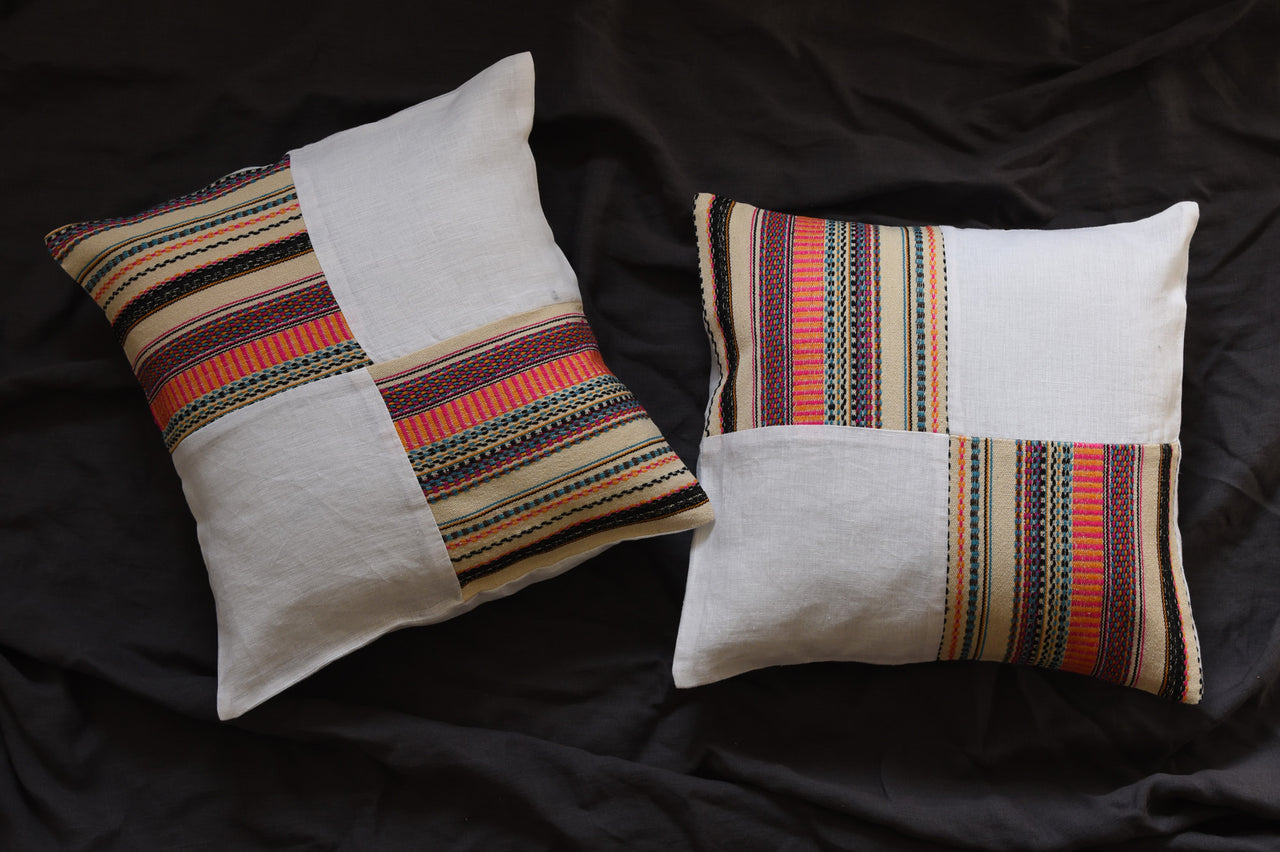 AKIRA COTTON AND LINEN CUSHION COVER