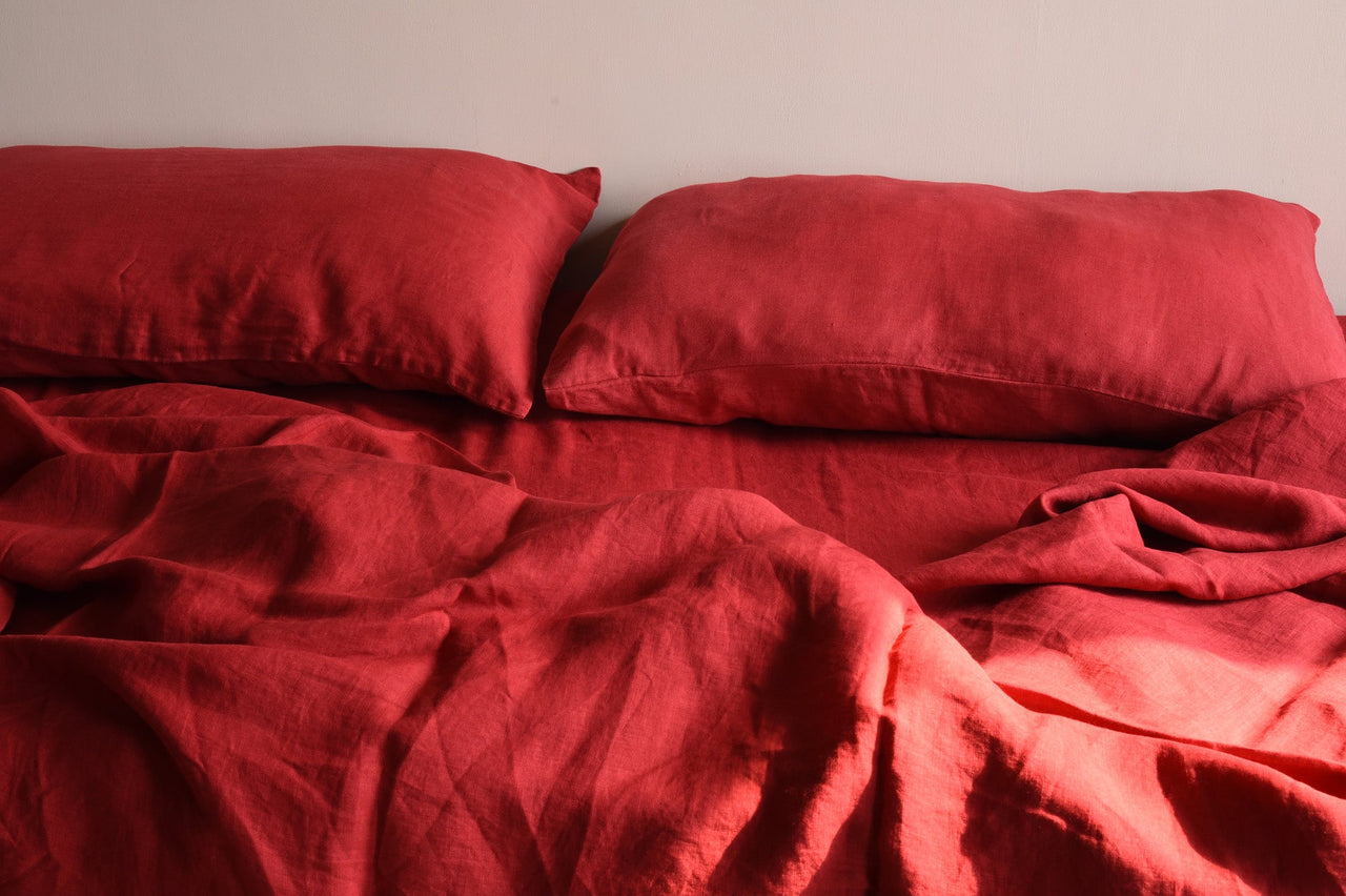 pure linen bedsheet