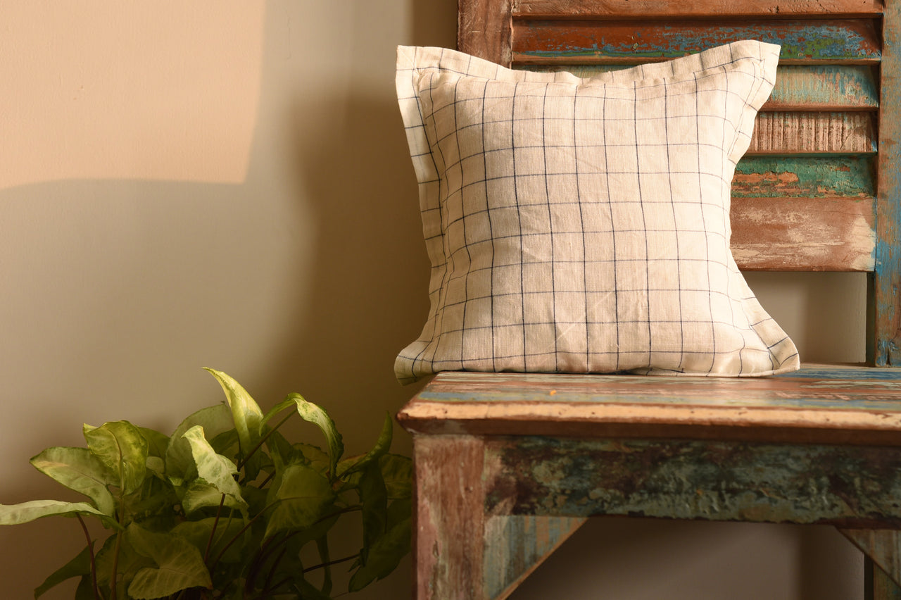 linen embroidered cushion covers